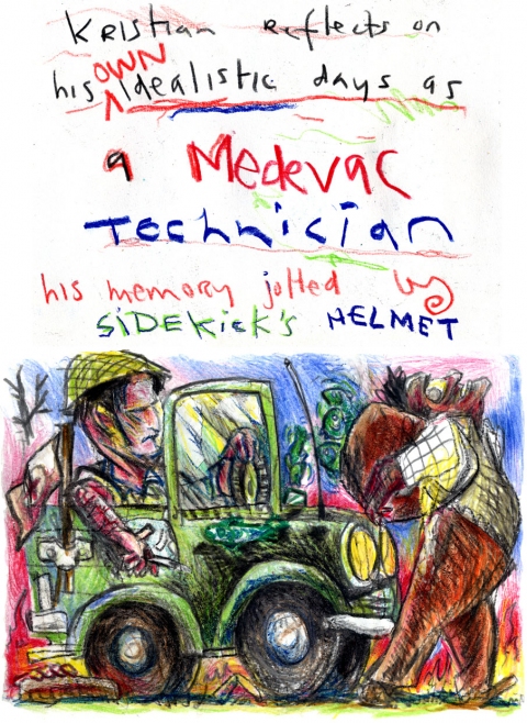 Kristian Reflects On His Days As A Medevac Narratives of the Bruxist Collective mixed crayons