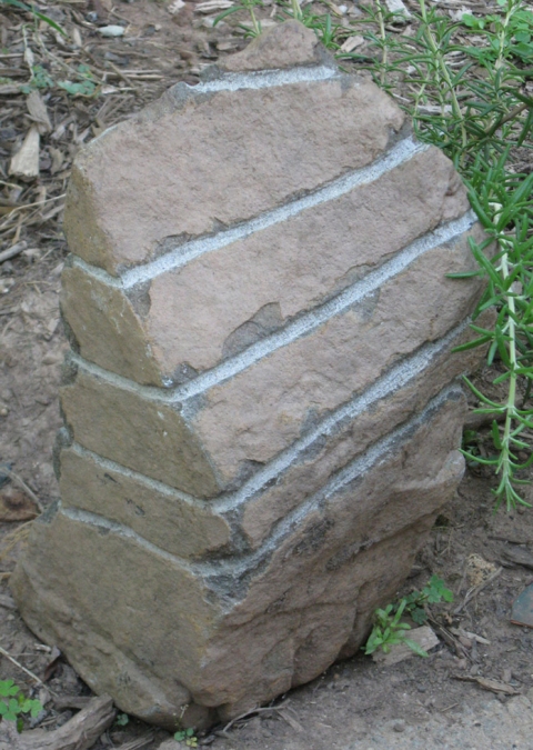 Spiral Rock Cardboard, Wood and Stone stone
