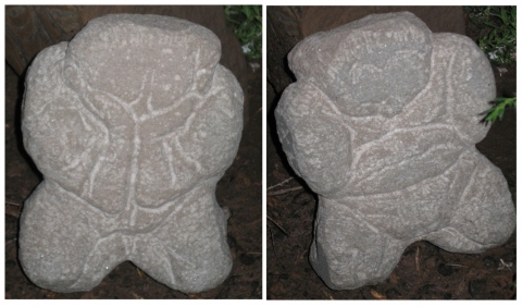 Two Sided Figure Cardboard, Wood and Stone stone