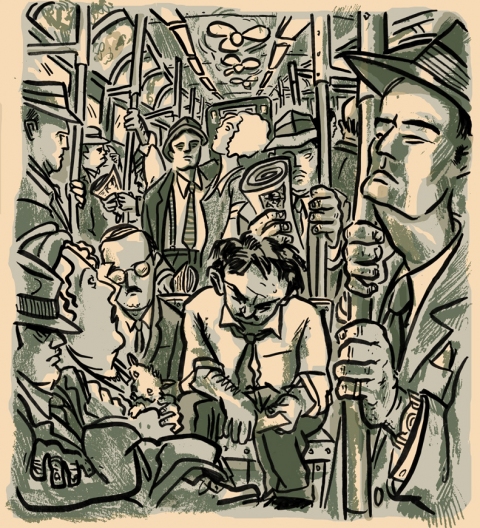 The Subway Published Illustration
