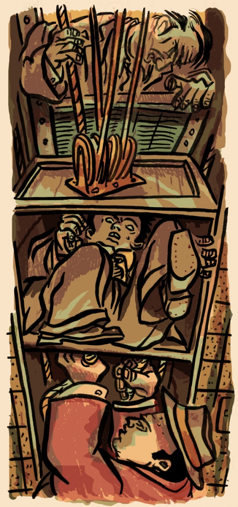 The Dumbwaiter Published Illustration