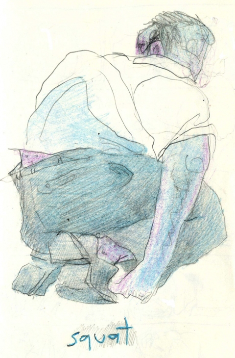 Squat Drawing, photography and Print