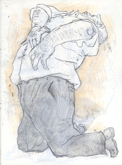 Strafed 1 Drawing, photography and Print pencil and crayon