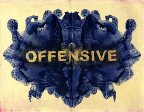 Offensive Think Blot Paintings acrylic