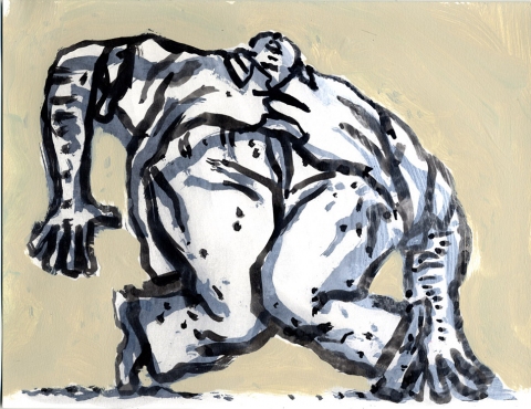 Stress Position (Weak Kneed) Stress Positions ink and housepaint