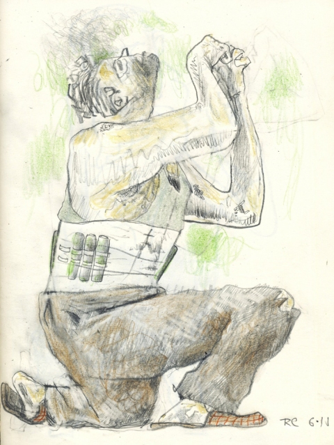Self Destructive Tendency Drawing, photography and Print pencil and crayon
