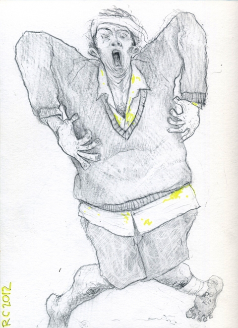 Male Dominant Drawing, photography and Print pencil and highlighters