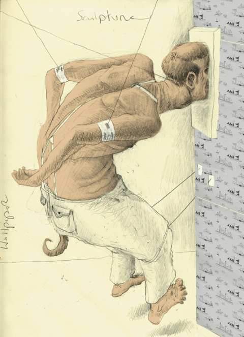 Drawing For Wall Sculpture Drawing, photography and Print pencil/photoshop