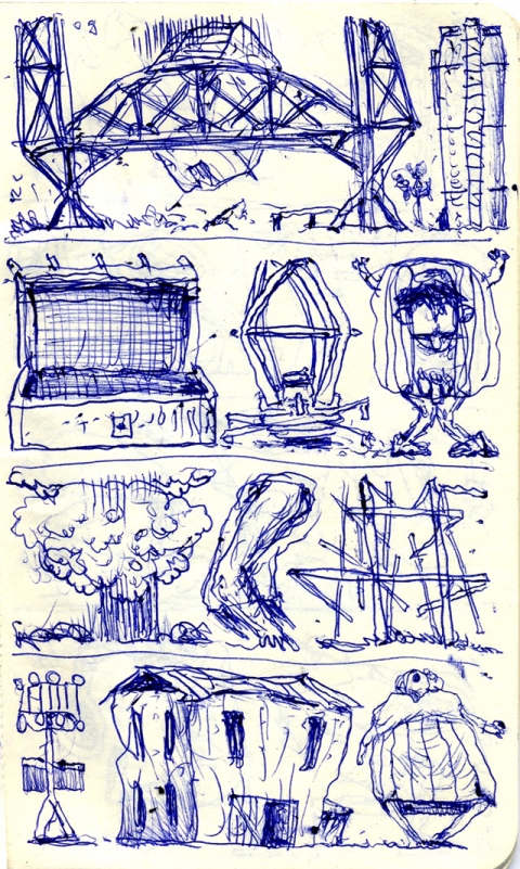 Possible Visitation Drawing, photography and Print ink