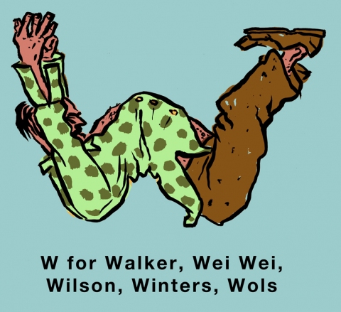 W for Walker Art Alphabet