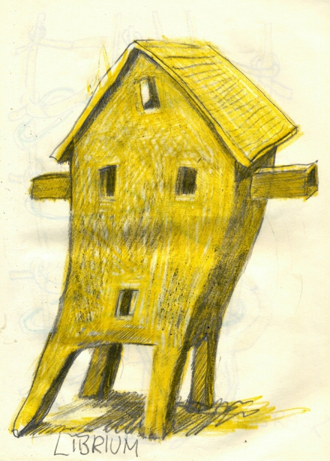 Drawing for Sculpture-Librium Drawing, photography and Print pencil and crayon