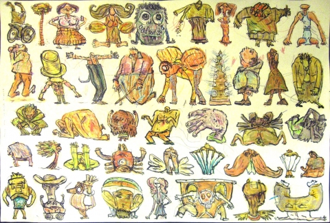 Are Aliens Happier? Drawing, photography and Print mixed