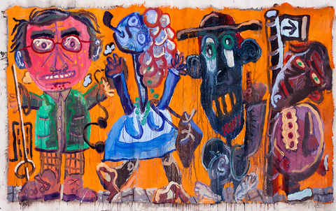 Brooklyn Street Scene Archives Acrylic on canvas