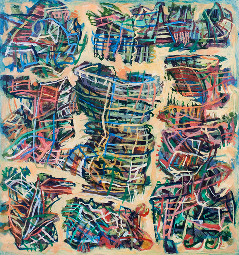 Stick Sculptures Paintings Acrylic on aluminum
