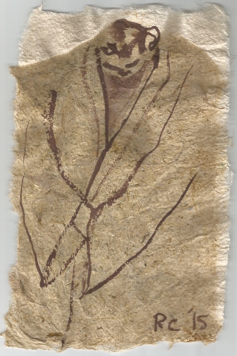 untitled drawing Drawing, photography and Print sepia graphite on handmade paper