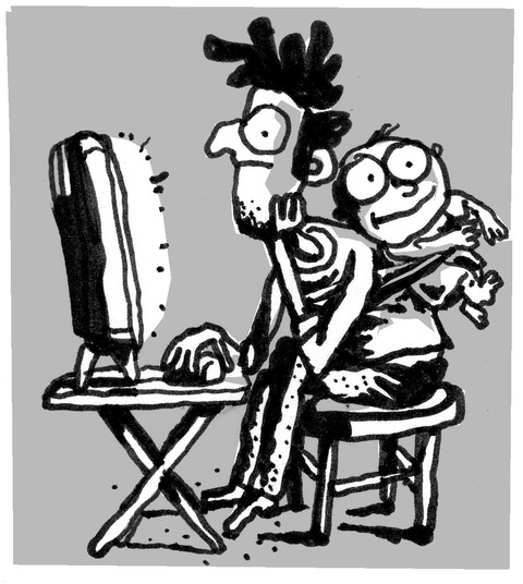 Working Dad Published Illustration