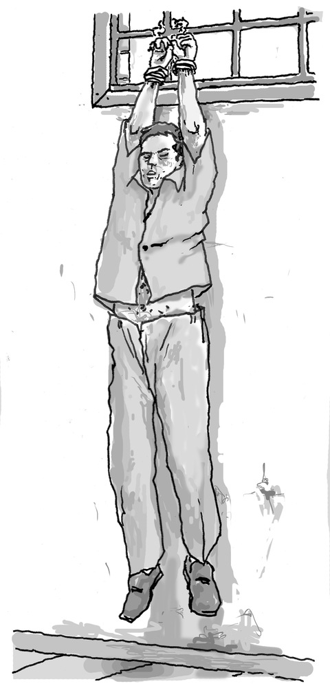 Hanging Published Illustration Pen, Photoshop.