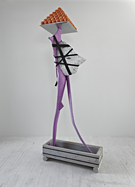 The Perfectionist RYAN JOHNSON Work Medical casting tape, sheet metal, wood, cotton cloth, paper mach, rebar, acrylic paint