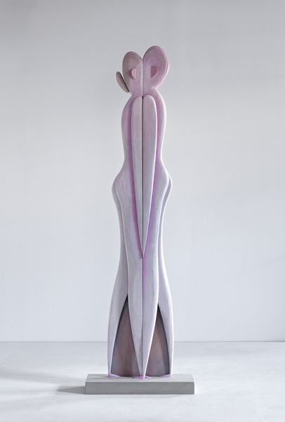First Kiss RYAN JOHNSON Work Plywood, oak, epoxy clay, acrylic paint