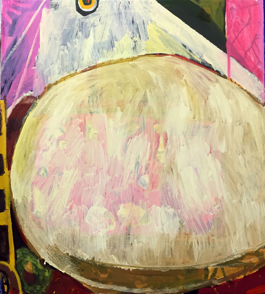 Empty Table (Lightbulb) ryan syrell paintings 2016-2018 oil on canvas