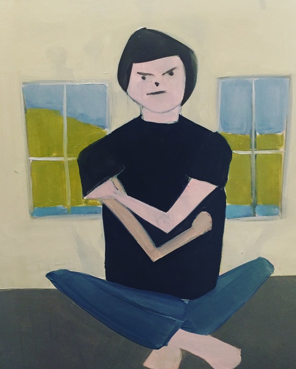 Portrait of a young boy People Oil on canvas