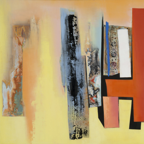 The Blue Line Recent Paintings Oil, cold wax on panel