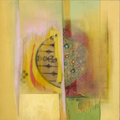 Slow Rhythm More Paintings Oil, wax, collage on Panel
