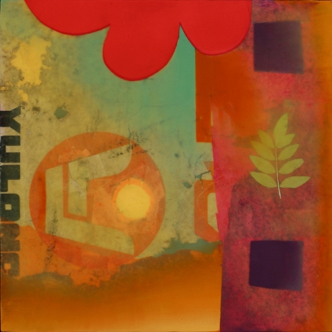Sandhi III More Paintings Oil, wax, collage on Panel