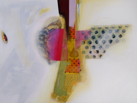 Migration More Paintings Oil, wax, collage on panel
