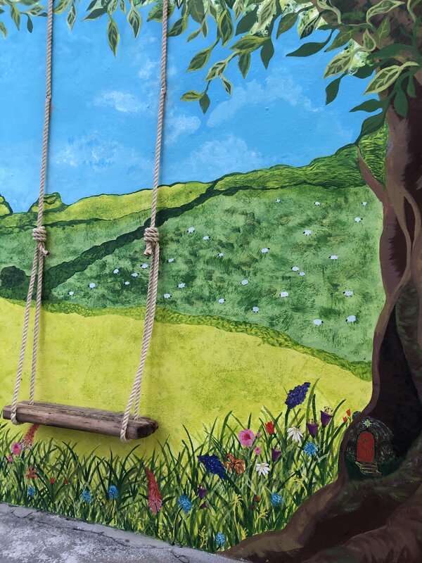 Overlooking Córrig in Carrigans Lower Murals