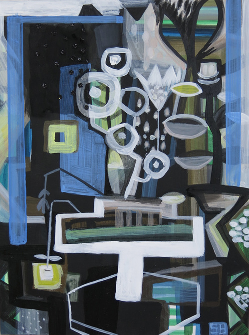 Allium Sarah Bedford Recent Work Acrylic, Casein on panel