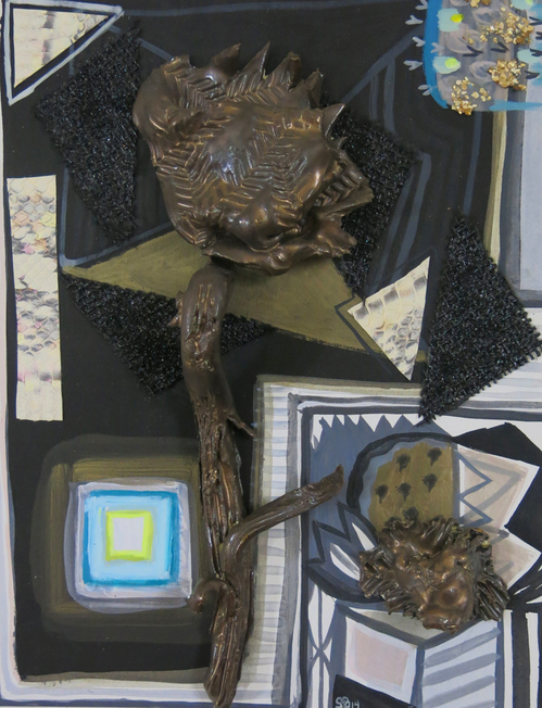 Braque's Box Sarah Bedford Recent Work Acrylic, ceramic and mixed media on panel