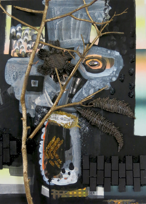 Insideout Sarah Bedford Recent Work Acrylic and mixed media on panel