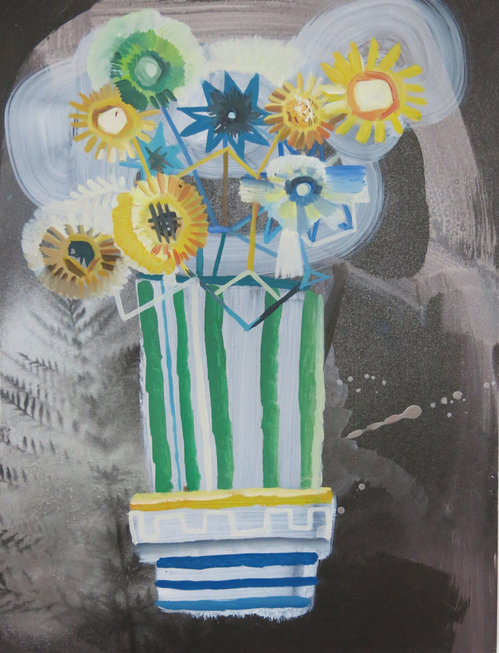 Straw Flowers Sarah Bedford Recent Work Oil, acrylic and spray paint on panel