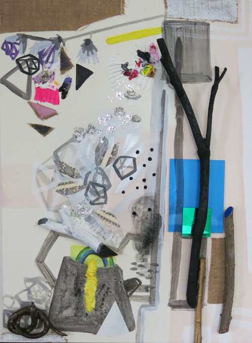 Summer Sidewalk Sarah Bedford Recent Work Acrylic, Flashe, Ceramic and mixed media on panel