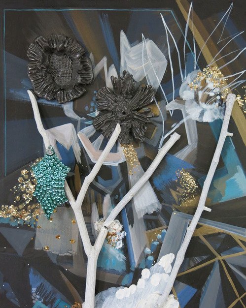 January Day Sarah Bedford Recent Work Acrylic, Casien and mixed media on panel