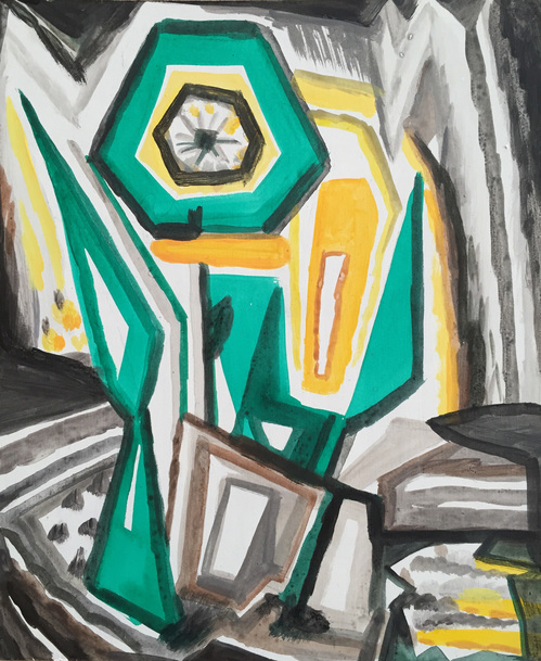 Green Crocus Sarah Bedford Recent Work Oil on Panel