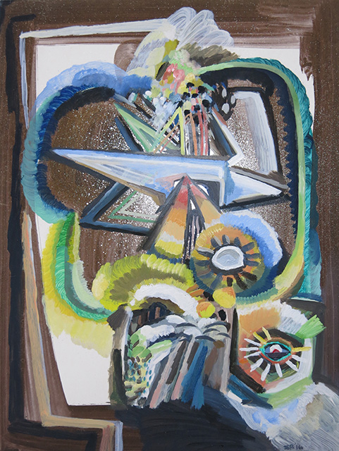 Primitive Life Forms II Sarah Bedford Recent Work Acrylic, oil and spray paint on panel