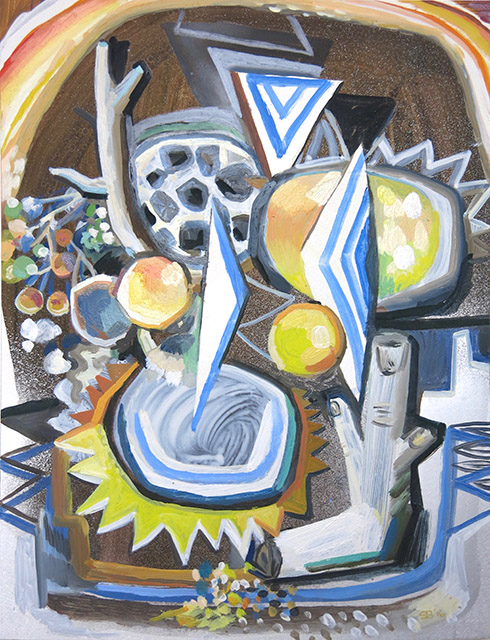 Primitive Life Forms I Sarah Bedford Recent Work Acrylic, oil and spray paint on panel
