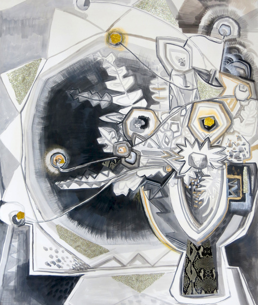 Rock Garden Flowers Sarah Bedford Recent Work Acrylic and collage on paper