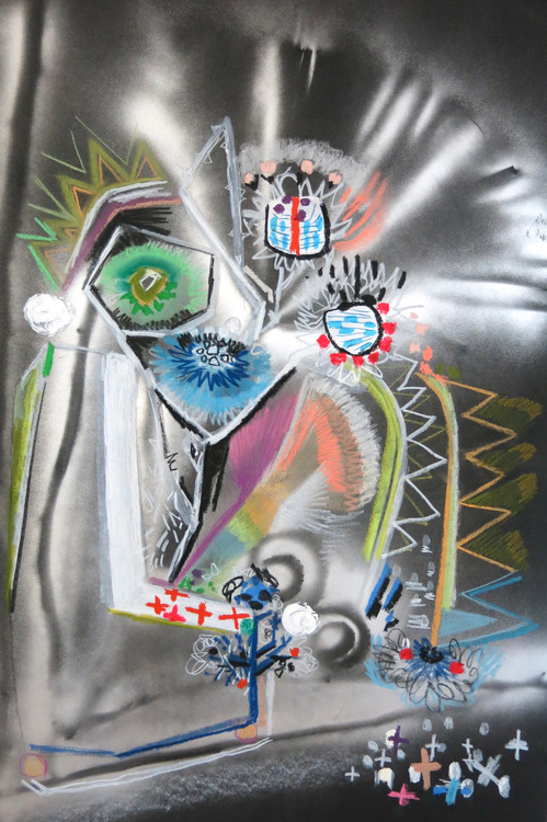 Spider Plant Sarah Bedford Recent Work Mixed Media on Paper