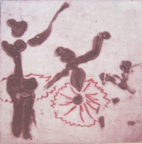Untitled (Boston Ballet Series) Carborundums (Gallery 3) Carborundum collagraph