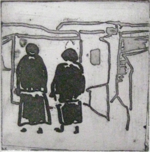 Untitled (figures 3) Etchings Intaglio