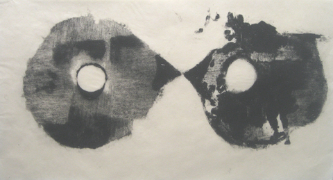 Untitled (The Kiss) Recent Carborundum collagraph