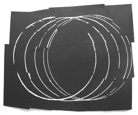 Holding Space Sera Mac PRESENT Black paper, enamel