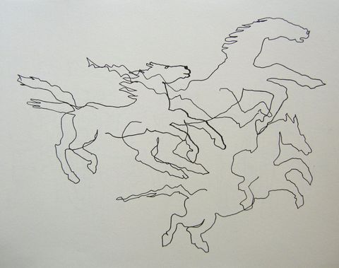 Shane Crabtree Horses ink