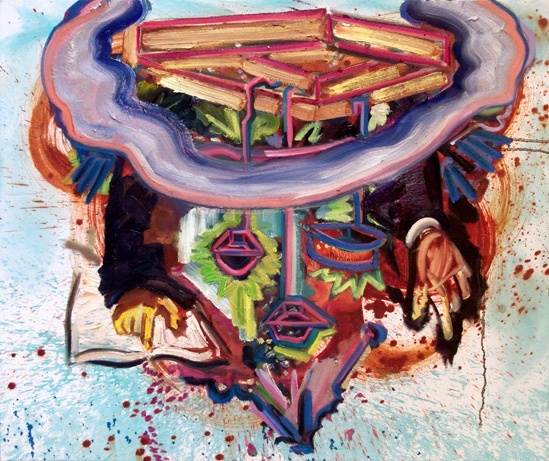 Untitled (Prince of the Air) Shanna Waddell Misshapen Choas oil on canvas