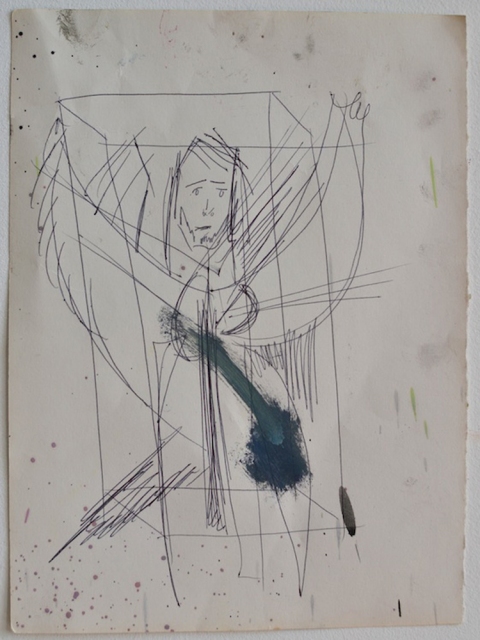 Untitled (Kurt Cobain) Shanna Waddell He, Kurt Cobain pen on paper