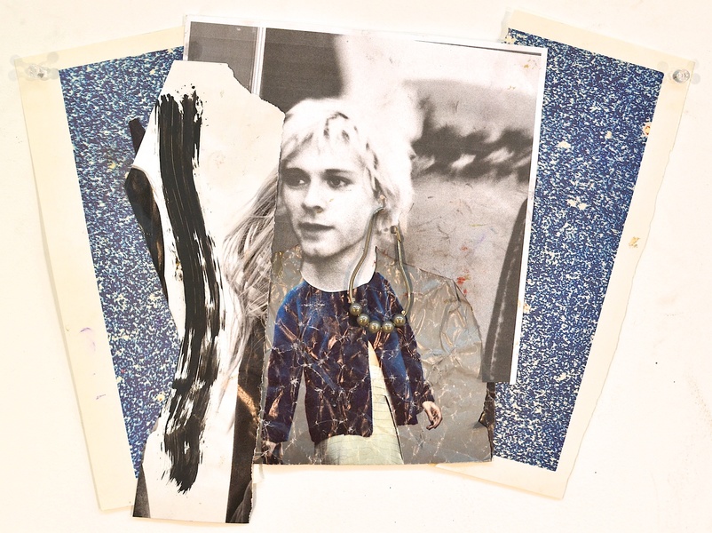 Untitled (Kurt Cobain) Shanna Waddell He, Kurt Cobain collage