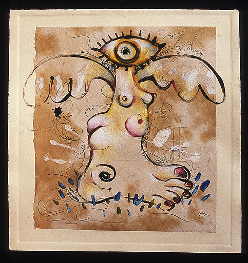 Guardian Angel Shawn Turung Archive Monotype print